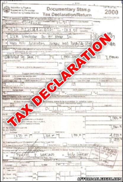 tax declaration in tagalog